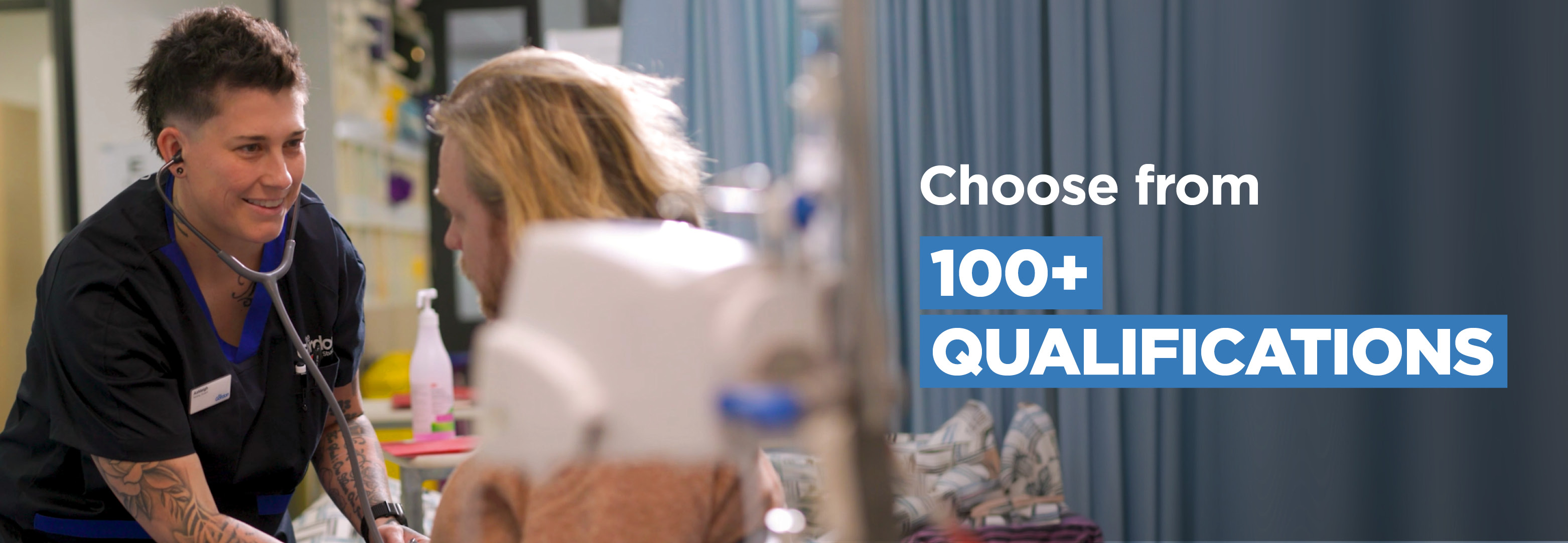 Choose from 100+ nationally accredited qualifications - Image Banner