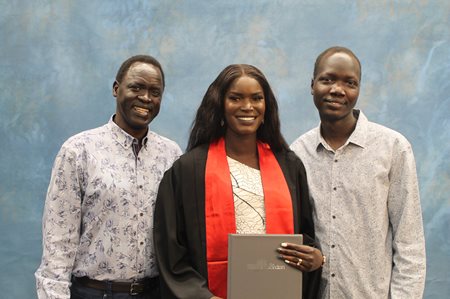image showing Nyagoa's graduation