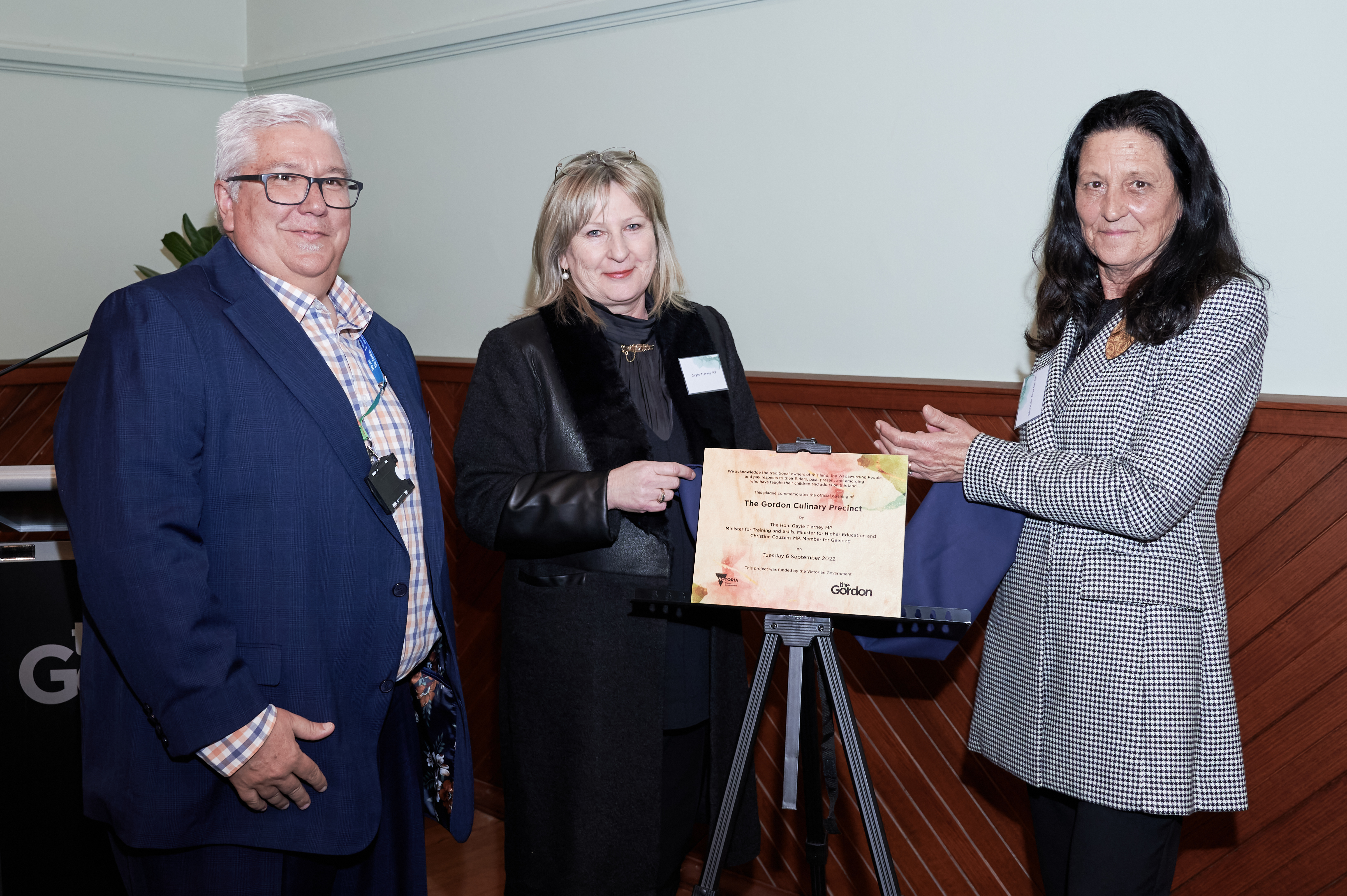 Joe Ormeno, Gayle Tierney MP and Christine Couzens MP open Culinary Precinct