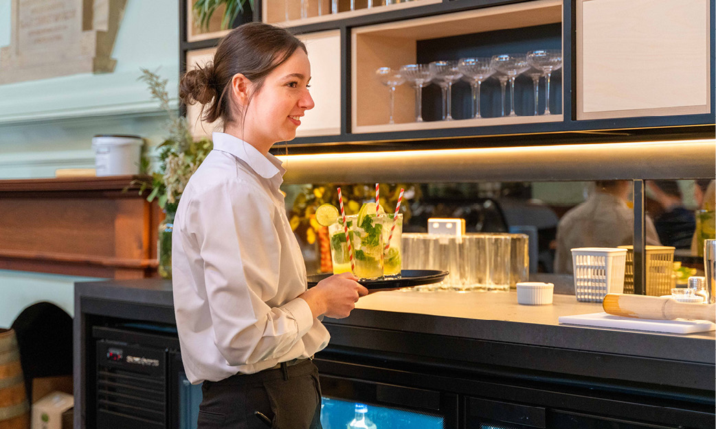 Image of a hospitality worker