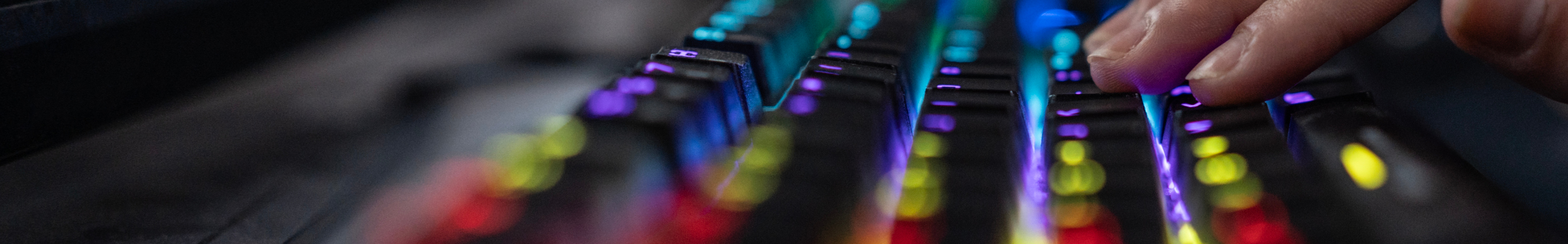 Image of glowing keyboard