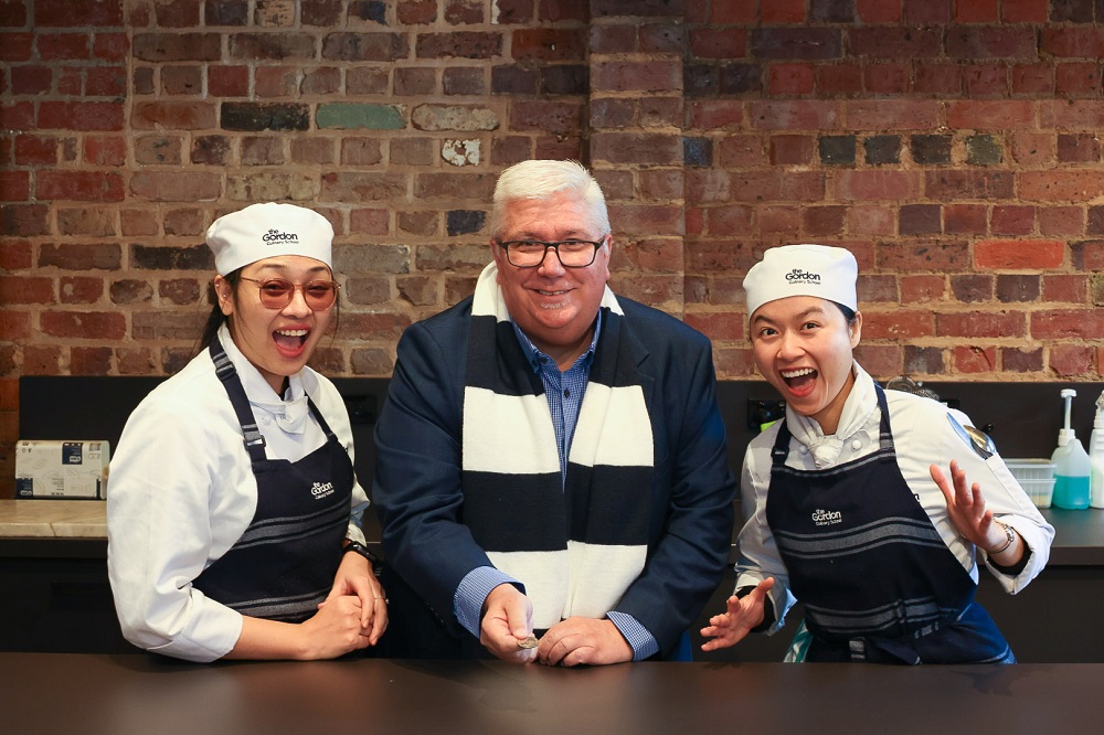 Image of Joe Ormeno – CEO The Gordon, with Kate Nguyen and Jessica Nguyen.
