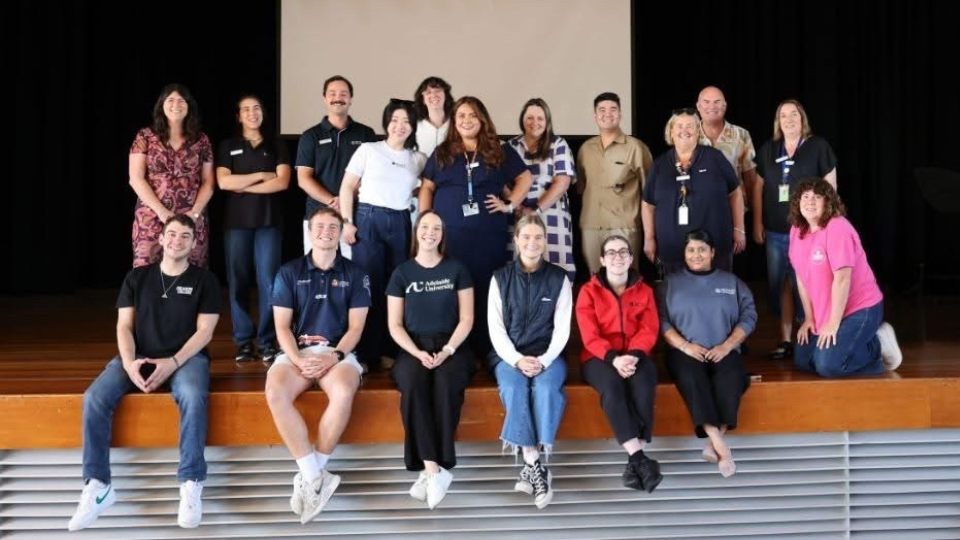 Our Student Recruitment Officer, Grace Brodie, with other organisational staff for the Western District TIS tour