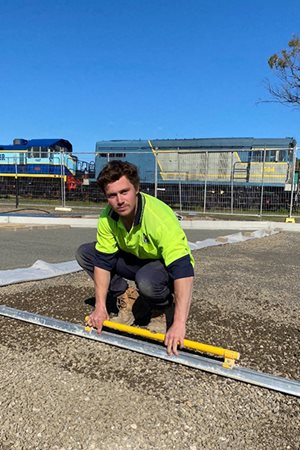 Lachlan Noble, Landscaping student at The Gordon
