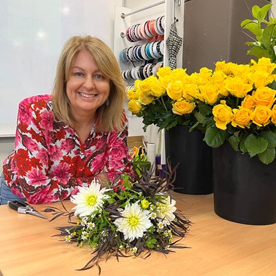 Gordon floristry teacher, Natalie